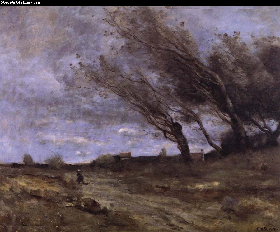 Corot Camille Rafaga of wind